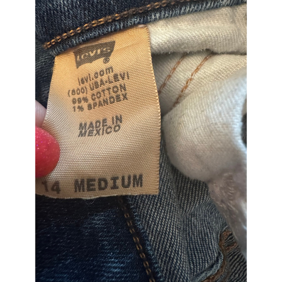 Levi's 505 Regular Fit Straight Leg Jeans 14W - Picture 9 of 13